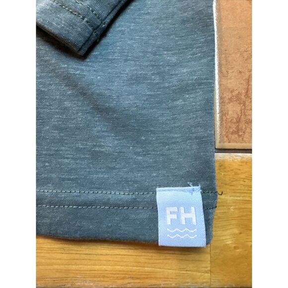 Fair Harbor Henley‎ Shirt Mens Sz Small Green UPF 50 Sun Protection Tencel - Picture 2 of 6